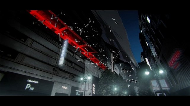 Chaotic street after Gojo's sealing
